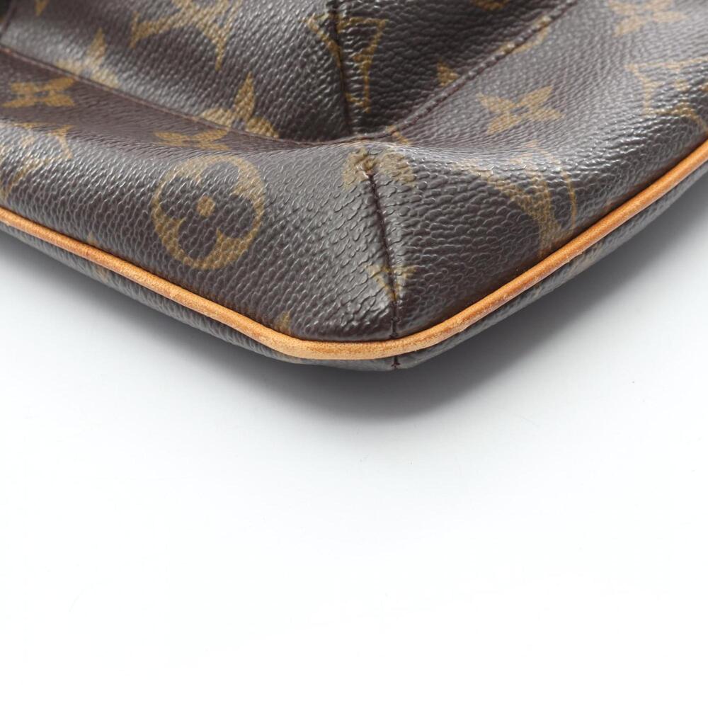 LOUIS VUITTON Authentic Brown Monogram Leather Pouch - Picture 7 of 12